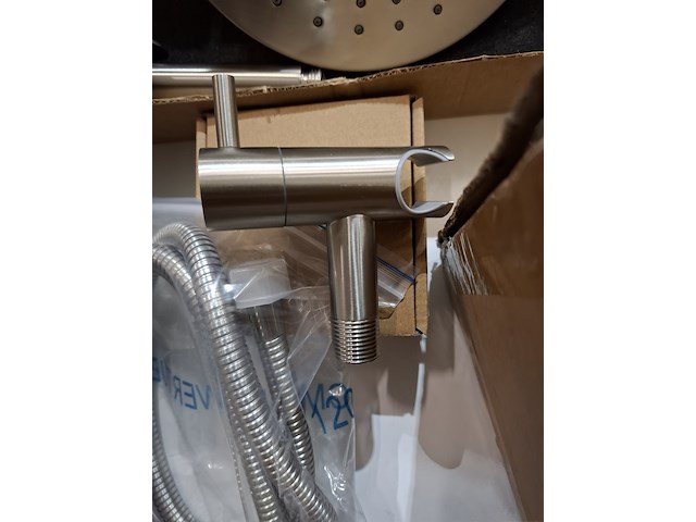 Regendoucheset inbouw, rvs geborsteld - afbeelding 6 van  8