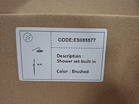 Regendoucheset inbouw, rvs geborsteld - afbeelding 7 van  7