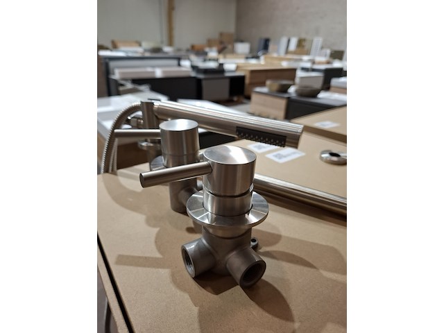 Regendoucheset inbouw, rvs geborsteld - afbeelding 4 van  7