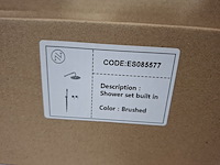 Regendoucheset inbouw, rvs geborsteld - afbeelding 7 van  7