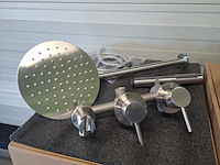 Regendoucheset inbouw, rvs geborsteld - afbeelding 1 van  9