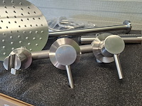 Regendoucheset inbouw, rvs geborsteld - afbeelding 2 van  9