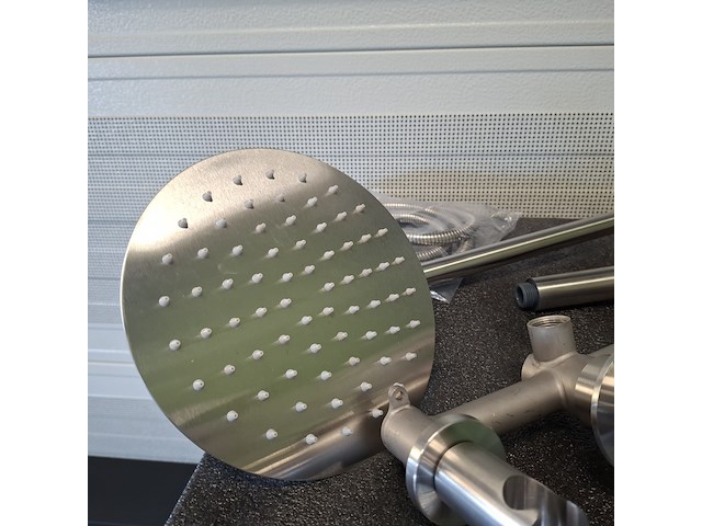 Regendoucheset inbouw, rvs geborsteld - afbeelding 7 van  9