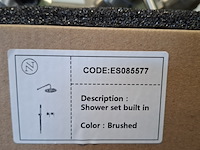Regendoucheset inbouw, rvs geborsteld - afbeelding 2 van  10