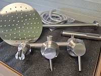 Regendoucheset inbouw, rvs geborsteld - afbeelding 4 van  10