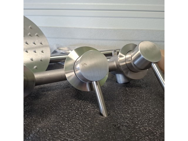 Regendoucheset inbouw, rvs geborsteld - afbeelding 6 van  10