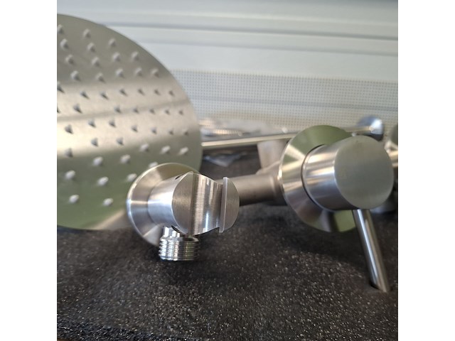 Regendoucheset inbouw, rvs geborsteld - afbeelding 7 van  10