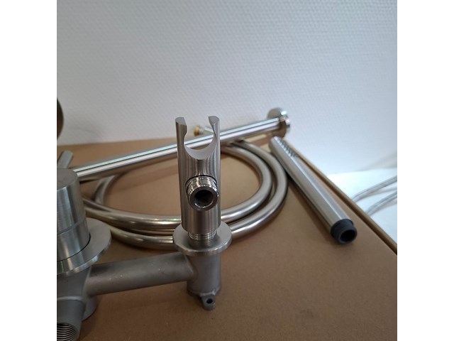 Regendoucheset inbouw, rvs geborsteld - afbeelding 4 van  8