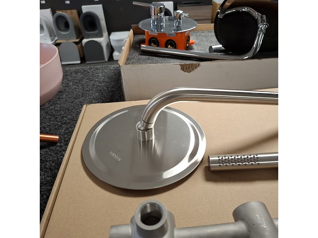 Regendoucheset, inbouw, rvs geborsteld - afbeelding 3 van  7