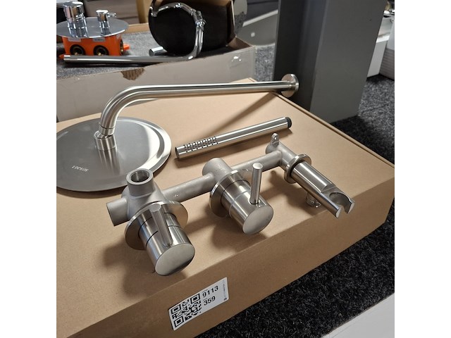 Regendoucheset, inbouw, rvs geborsteld - afbeelding 7 van  7