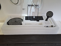 Regendoucheset met plateau sanisplash, mat zwart - afbeelding 1 van  6