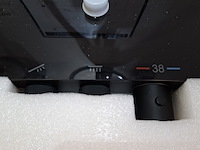 Regendoucheset met plateau sanisplash, mat zwart - afbeelding 4 van  6