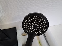 Regendoucheset met plateau sanisplash, mat zwart - afbeelding 5 van  6