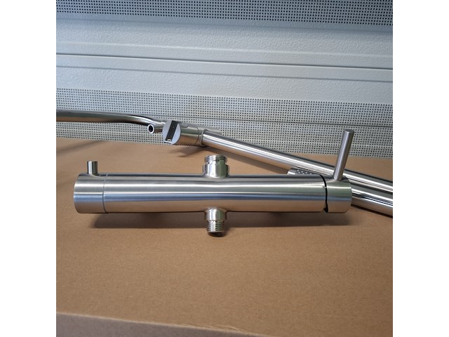 Regendoucheset opbouw, rvs geborsteld - afbeelding 2 van  8