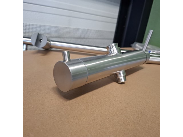 Regendoucheset opbouw, rvs geborsteld - afbeelding 3 van  8