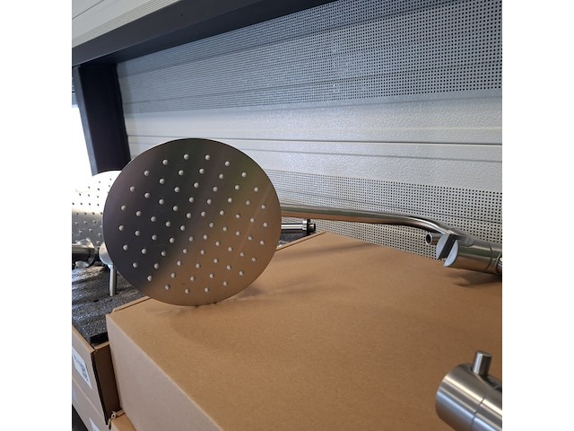 Regendoucheset opbouw, rvs geborsteld - afbeelding 7 van  8