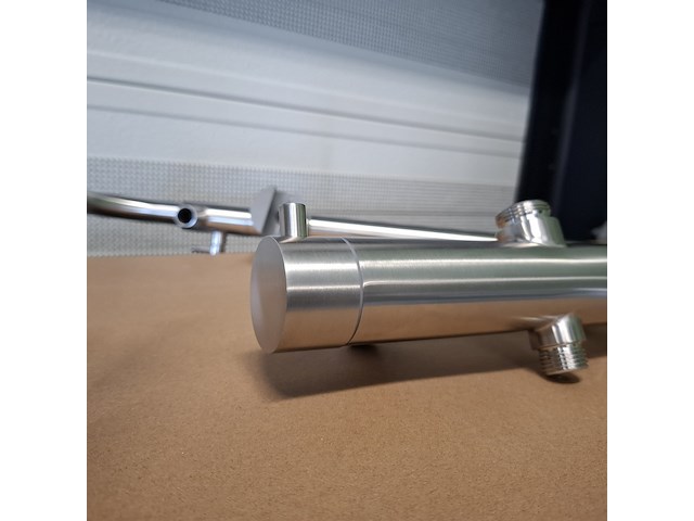 Regendoucheset opbouw, rvs geborsteld - afbeelding 3 van  7