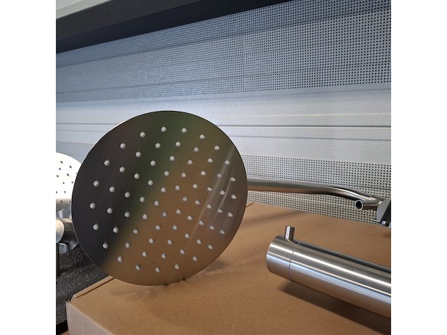 Regendoucheset opbouw, rvs geborsteld - afbeelding 6 van  7