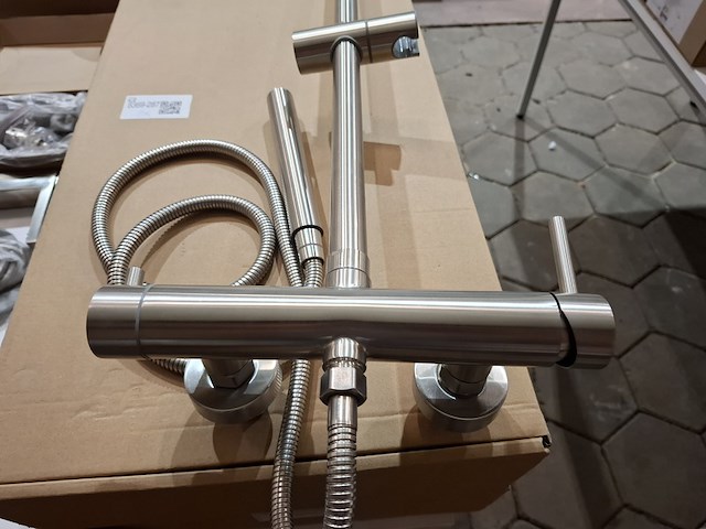 Regendoucheset opbouw, rvs - afbeelding 6 van  10