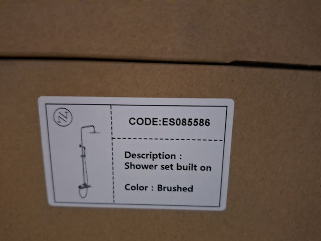 Regendoucheset opbouw, rvs - afbeelding 10 van  10