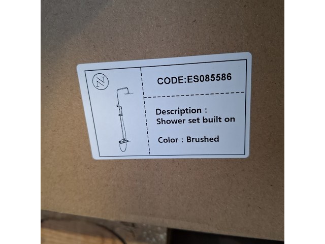 Regendoucheset, rvs geborsteld - afbeelding 4 van  4