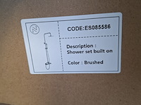 Regendoucheset, rvs geborsteld - afbeelding 4 van  4