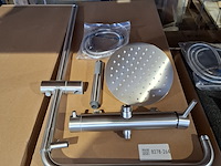 Regendoucheset, rvs geborsteld - afbeelding 2 van  3