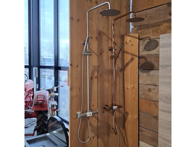 Regendoucheset, rvs geborsteld - afbeelding 1 van  7