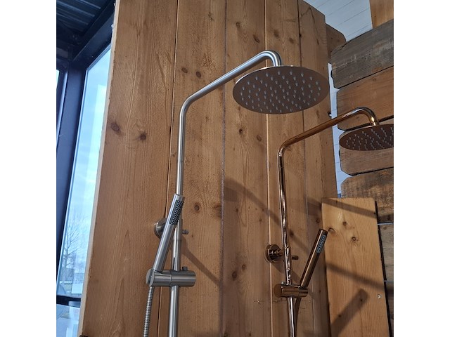 Regendoucheset, rvs geborsteld - afbeelding 2 van  7