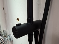 Regendoucheset sanisplash, mat zwart - afbeelding 10 van  11