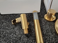 Regendoucheset, xenz, duero high flow, goud geborsteld - afbeelding 4 van  8
