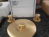 Regendoucheset, xenz, duero high flow, goud geborsteld - afbeelding 5 van  8