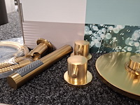 Regendoucheset, xenz, duero high flow, goud geborsteld - afbeelding 5 van  9
