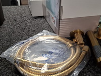 Regendoucheset, xenz, duero high flow, goud geborsteld - afbeelding 7 van  9
