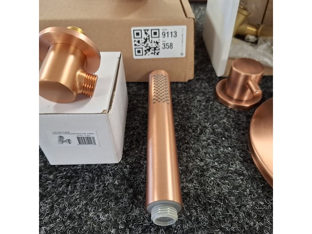 Regendoucheset, xenz, duero high flow, oud koper - afbeelding 5 van  9