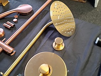 Regendoucheset xenz, duero highflow, goud geborsteld - afbeelding 1 van  6