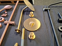 Regendoucheset xenz, duero highflow, goud geborsteld - afbeelding 2 van  6