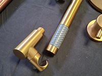 Regendoucheset xenz, duero highflow, goud geborsteld - afbeelding 6 van  6