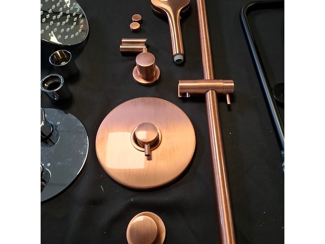 Regendoucheset xenz, duero highflow, oud koper - afbeelding 2 van  4