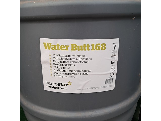 Regenton harcostar, water butt 168 - afbeelding 5 van  14