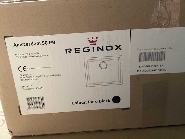Reginox - amsterdam 50 pb - opbouw spoelbak - afbeelding 2 van  3