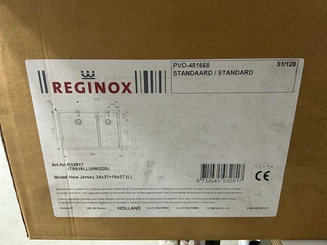 Reginox - new jersey - spoelbak - afbeelding 4 van  12