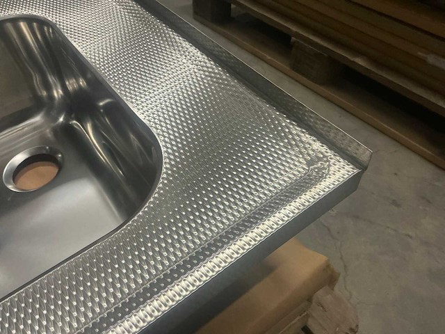 Reginox 102x60cm rvs blad wafel (2x) - afbeelding 3 van  3