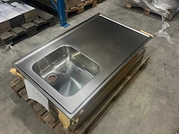 Reginox 102x60cm rvs blad wafel - afbeelding 3 van  5