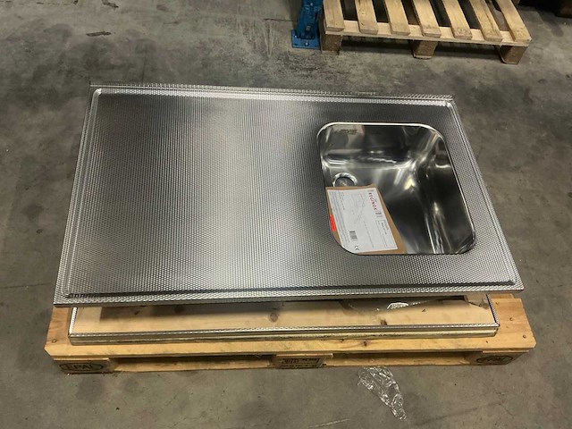 Reginox 102x60cm rvs blad wafel - afbeelding 1 van  3