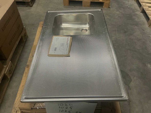 Reginox 102x60cm rvs blad wafel - afbeelding 3 van  3