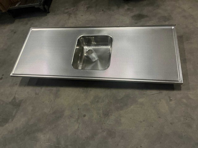 Reginox 151,5x60cm rvs oak blad wafel - afbeelding 2 van  4