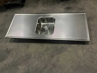 Reginox 151,5x60cm rvs oak blad wafel - afbeelding 2 van  4