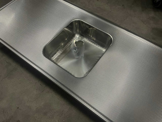 Reginox 151,5x60cm rvs oak blad wafel - afbeelding 3 van  4