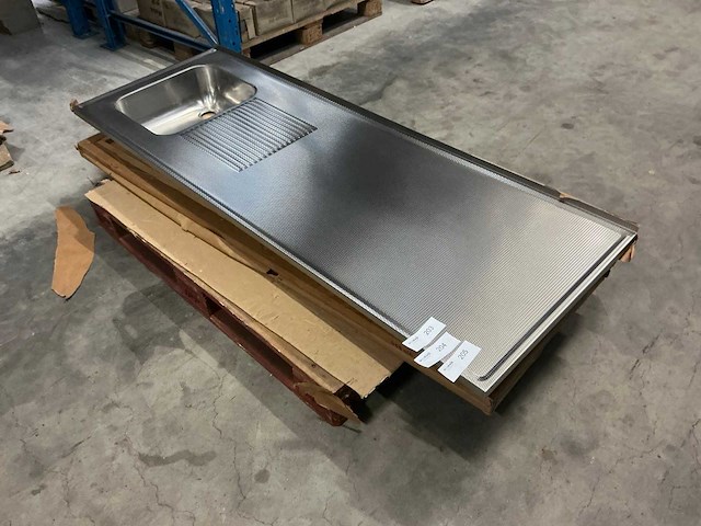 Reginox 170x60cm rvs blad wafel - afbeelding 1 van  3